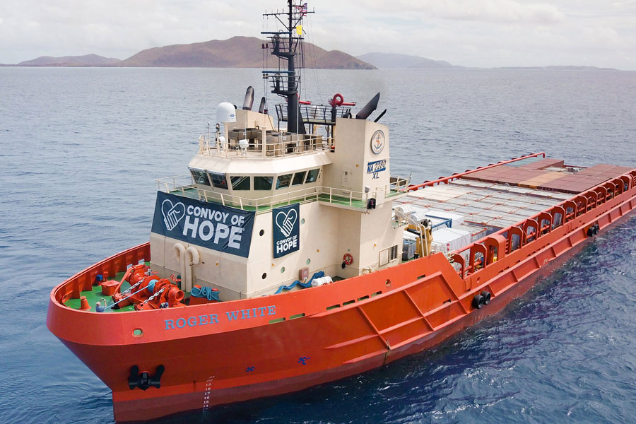 Chartering Shipping Vessels to Deliver Food, Water, and Relief Supplies