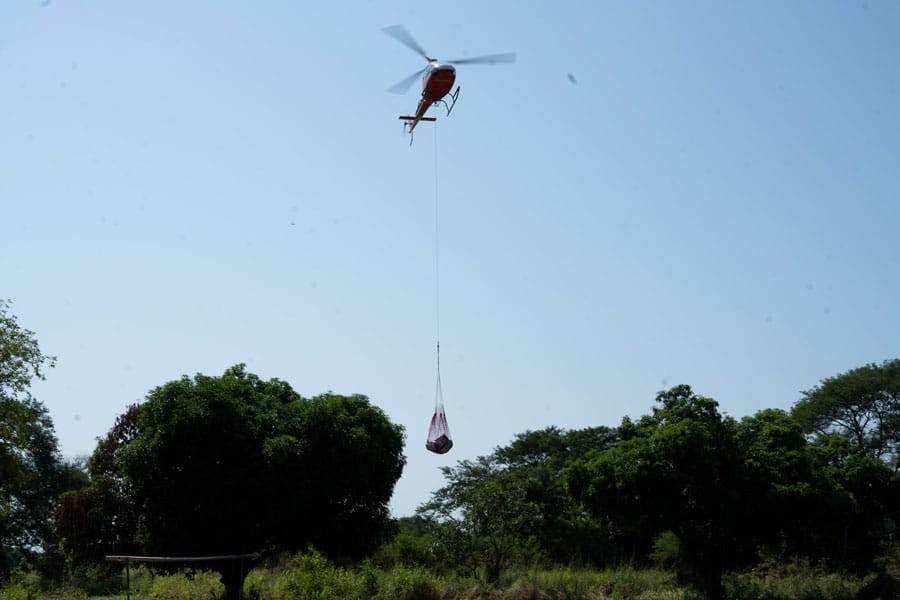 Airdropping Food to Survivors