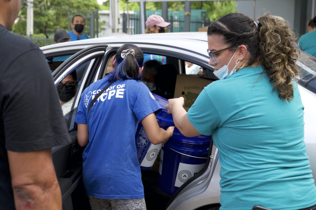 Hurricane Fiona Relief Distribution Car